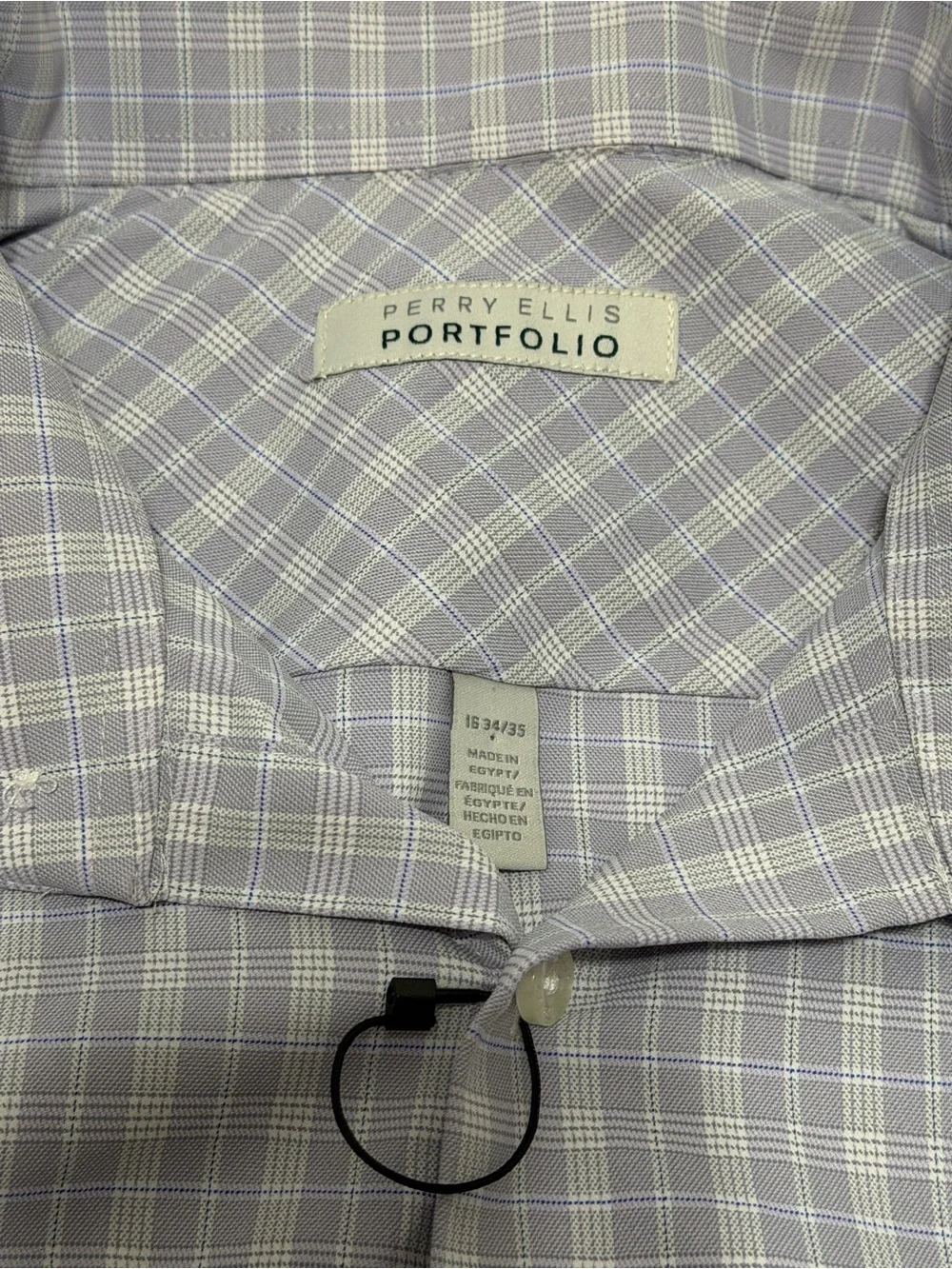Perry Ellis Portfolio Men's Button-Down Shirt - Light Purple 16 34/35